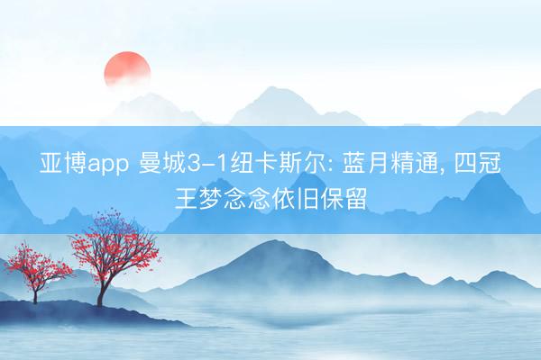 亚博app 曼城3-1纽卡斯尔: 蓝月精通， 四冠王梦念念依旧保留